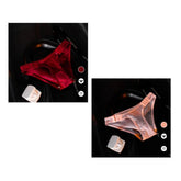 1-2pcs/set Thin Gauze Sexy Briefs Women Seamless Breathable Mesh "Buckle" Underwear