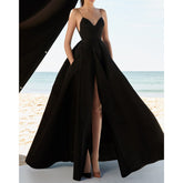 Slip Maxi Evening Dress Gown