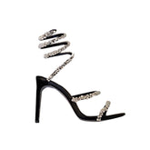 Pearl High Heel Wrap Sandals
