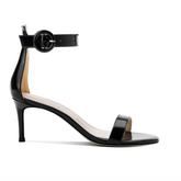 Ankle Strap Mid Heel Sandals - 6cm