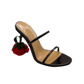 Rose Heel Mules Sandals