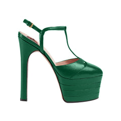 T-Strap High Heel Platform Sandals