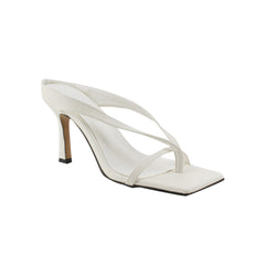 Leather Flip Flop Mules Sandals - 9cm