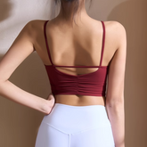 Yoga Pilates Backless Fitted Sports Bra