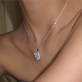 Diamante And Gem Necklace