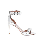 Button High Heel Sandals