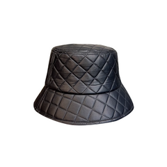 Quilted Leather Hat