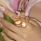 Diamante Butterfly Ring