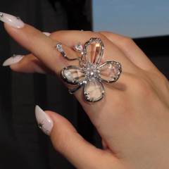 Diamante Butterfly Ring