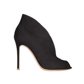 Deep V Vamp Ankle Heels