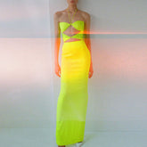 Cut Out Off-Shoulder Evening Dress Gown