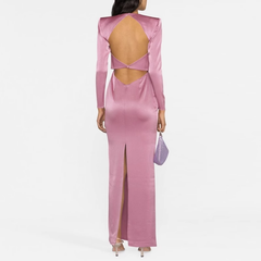 Backless Evening Dress Gown