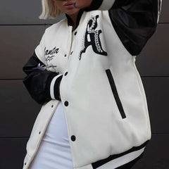 Printed Baseball Jacket