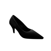 Satin Mid Heel Pumps