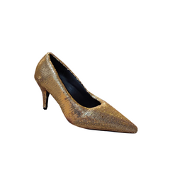 Sequinned Mid Heel Pumps