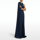 One-Shoulder Maxi Evening Dress Gown