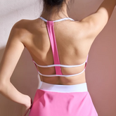 Yoga Pilates Strappy Fitted Sports Bra