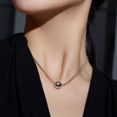 Ball Embellished Double Layers Necklace