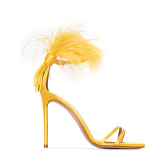 Feather High Heel Sandals - 9.5cm