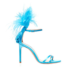 Feather Mid Heel Sandals - 7.5cm