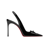 Bow Slingback Mid Heel Sandals - 8cm