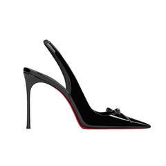 Bow Slingback Mid Heel Sandals - 8cm