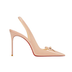 Bow Slingback Mid Heel Sandals - 8cm