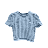 Cut Out Knitwear Cropped Top