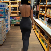 Backless Midi Dress