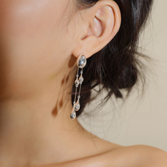 Drop Long Earrings - Pair