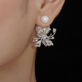 Butterfly Pearl Earrings - Pair