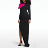 Bow Slip Evening Dress Gown