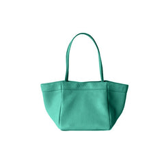 Leather Trapeze Tote Bag