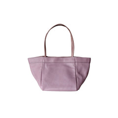 Leather Trapeze Tote Bag