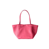 Leather Trapeze Tote Bag