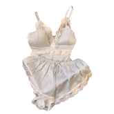 Striped Laced Sleepwear