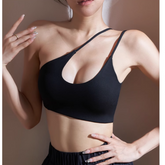 Yoga Pilates Asymmetric Dri-Fit Fitted Sports Bra