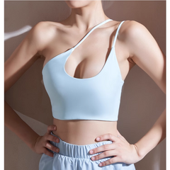 Yoga Pilates Asymmetric Dri-Fit Fitted Sports Bra