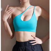 Yoga Pilates Asymmetric Dri-Fit Fitted Sports Bra