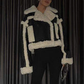 Bi-Color Shearling Jacket