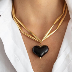 Heart Double Layer Necklace
