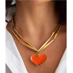 Heart Double Layer Necklace