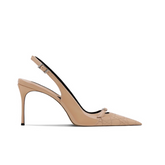 Buckled Slingback Mid Heel Sandals - 6cm