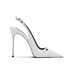 Buckled Slingback High Heel Sandals - 10cm