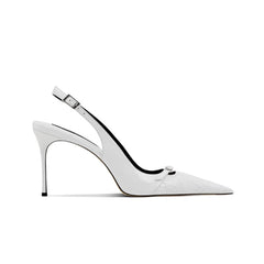 Buckled Slingback Mid Heel Sandals - 6cm