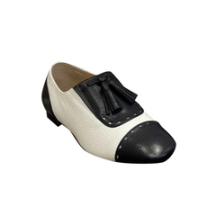 Lace Up Bi-Color Oxfords