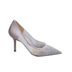 Diamante Mid Heel Pumps