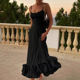 Ruffled Hem Cami Dress