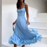 Ruffled Hem Cami Dress