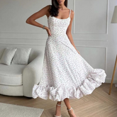 Ruffled Hem Cami Dress